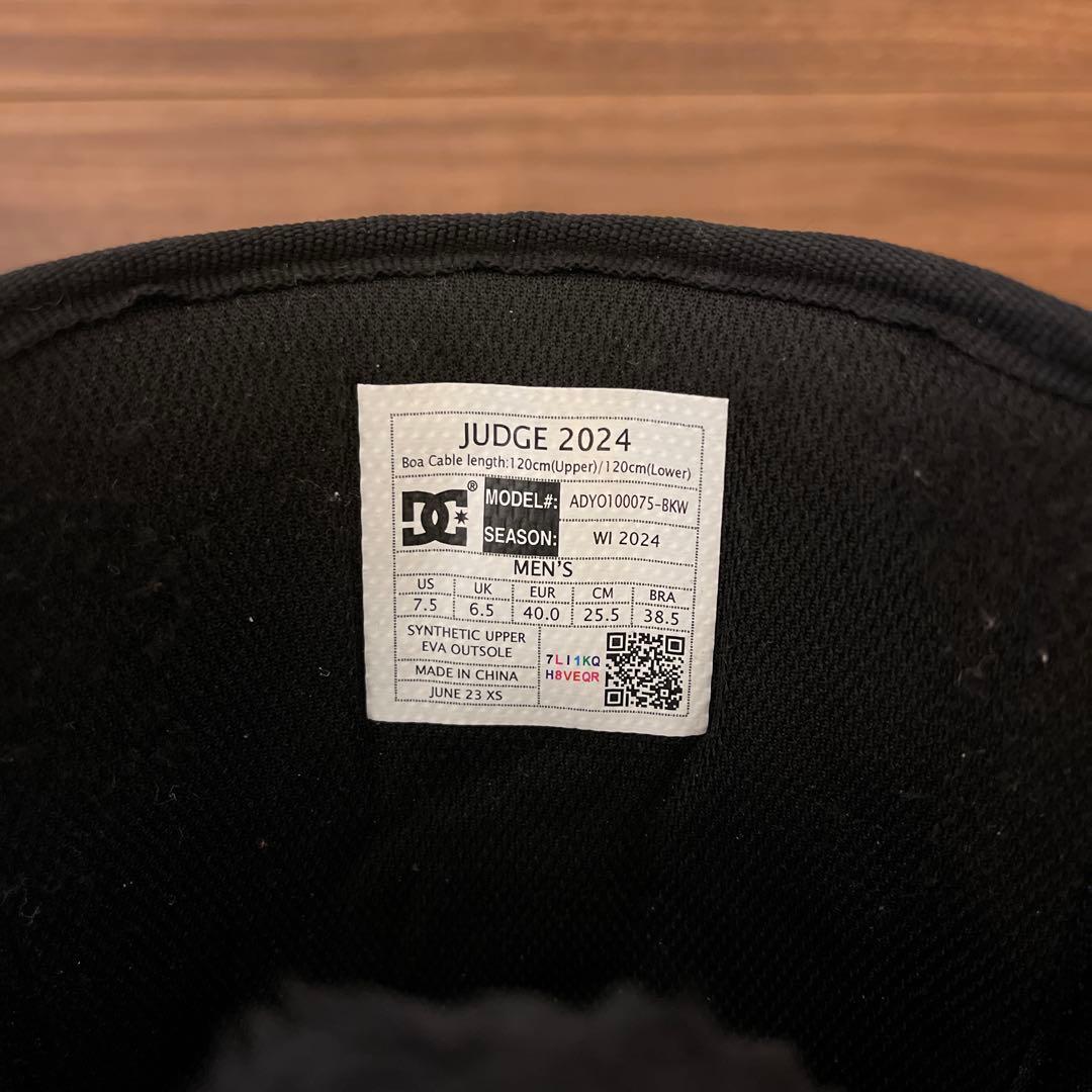 23-24年 DC スノーボードブーツ ブラック 25.5cm