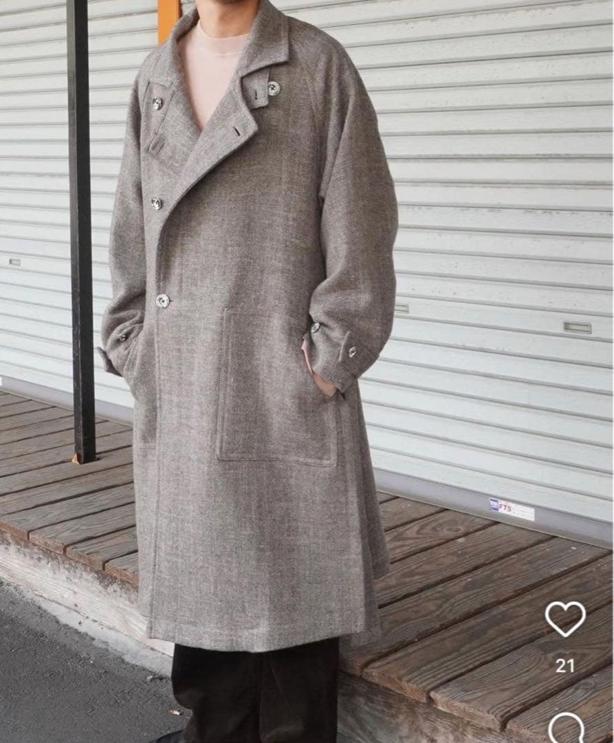 ANCELLM アンセルム DOUBLE-BREASTED COAT コート - メルカリ