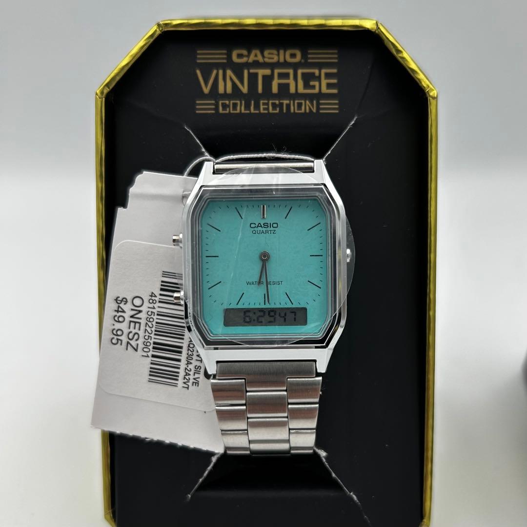 新品級✨カシオ クラシック AQ-230 ティファニー ターコイズ ブルー