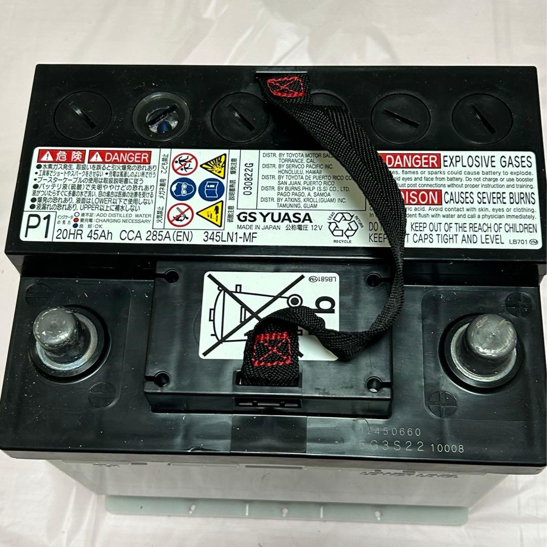 車 バッテリー GS YUASA 345LN1-MF - メルカリ