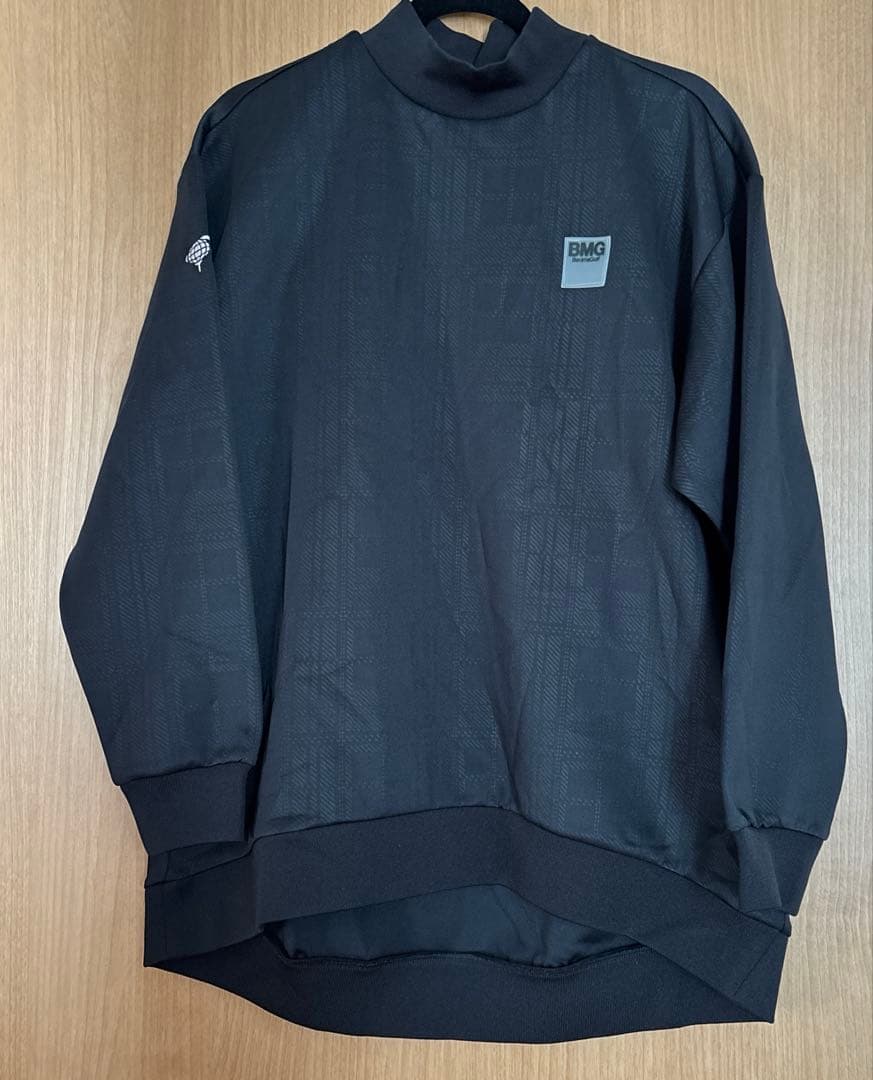 美品☆BEAMS GOLF☆モックネック☆長袖☆ブラック☆L☆ビームスゴルフ BEAMS GOLF（ビームス ゴルフ）ORANGE LABEL / 異素材 ラグラン モック