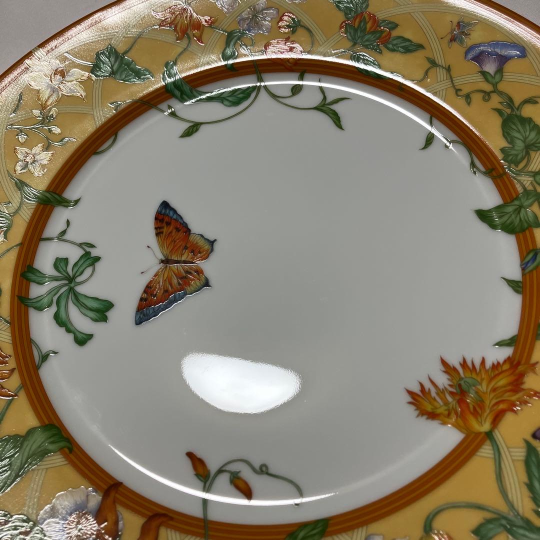 エルメス HERMES シエスタ 大皿 プレート 蝶 花 27.5ｃｍ 廃盤品