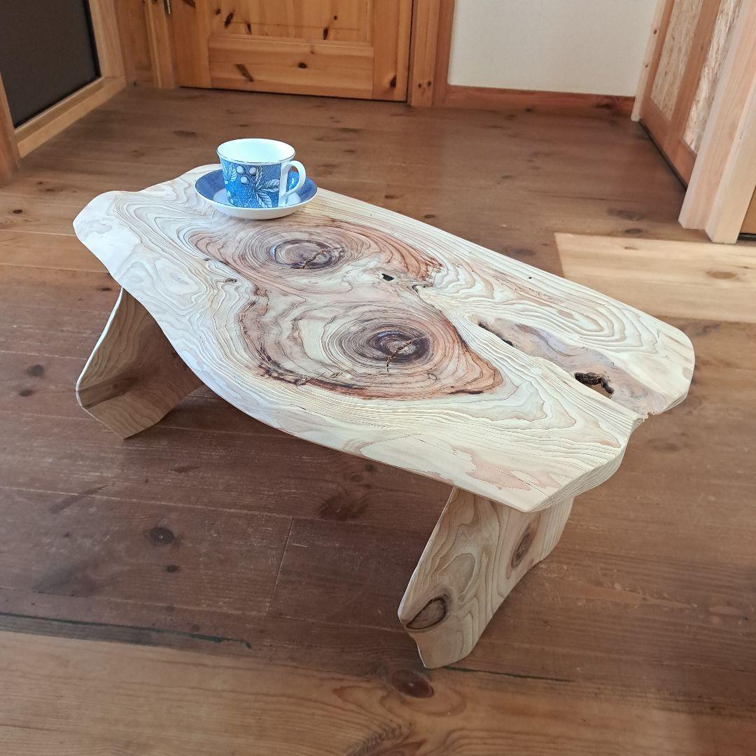 杉無垢ナチュラルウッド コーヒーテーブル サイズ選べる！ 杉 コーヒーテーブル 無垢材 サイズ 横 80～100cm 奥行