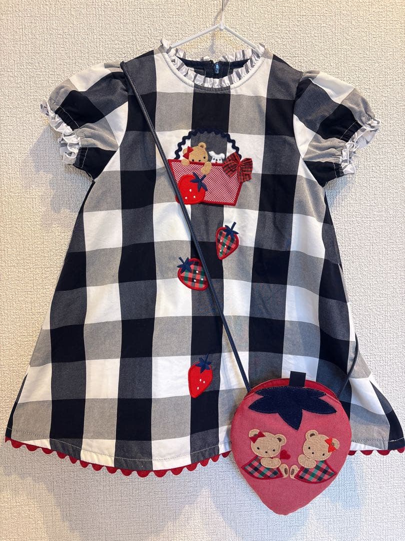 ファミリア / いちご / ワンピース / ポシェット / 80 - メルカリ