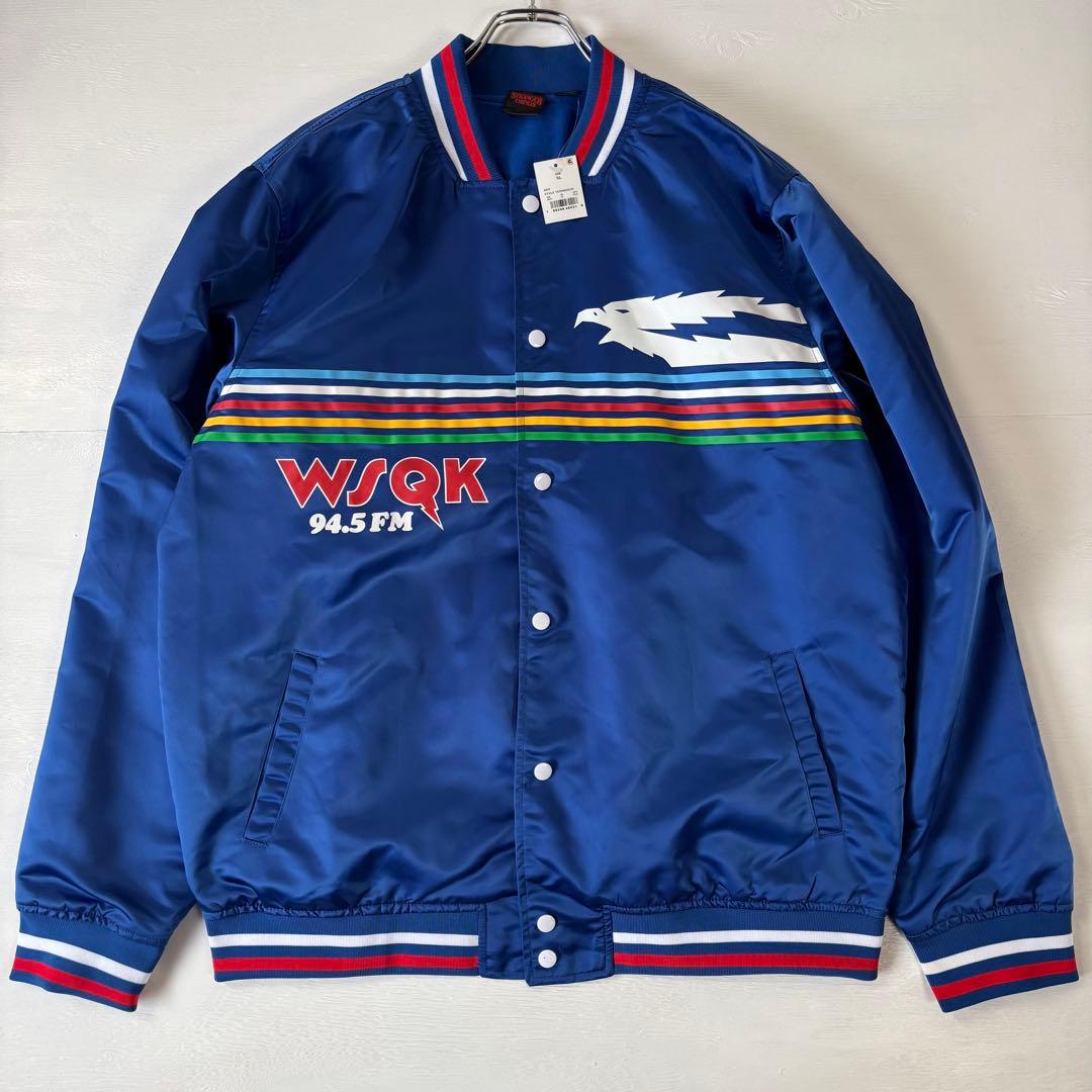 新品 ストレンジャーシングス スタジャン XLサイズ ブルー ザ