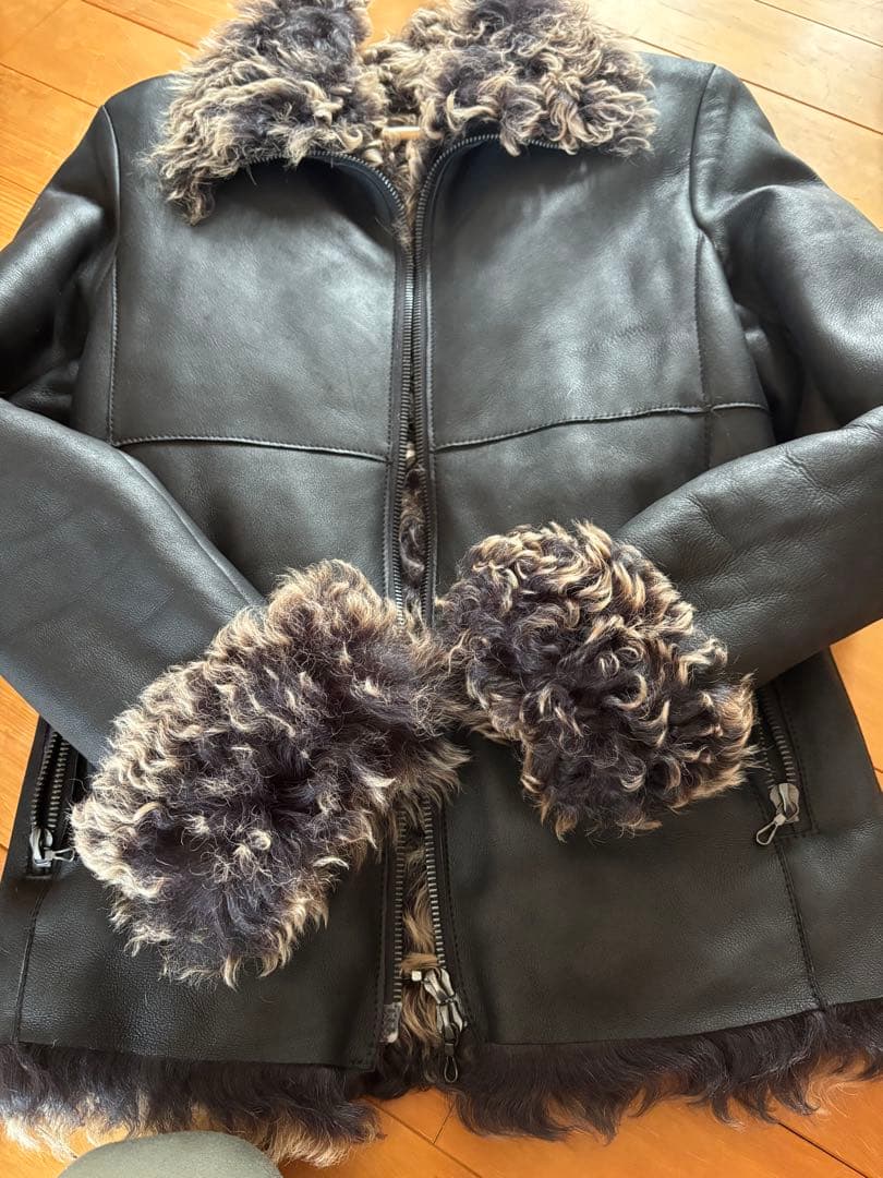 shellac シェラック 名作 モンゴリアンムートン ジャケット レザー