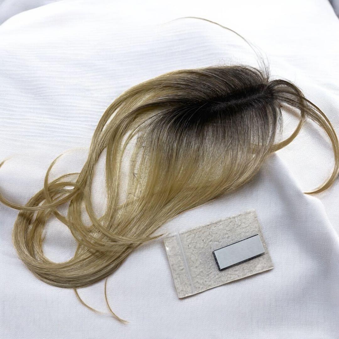 Choi アッシュゴールド 公式売り切れ品 頭頂部ウィッグ 1回のみ - メルカリ