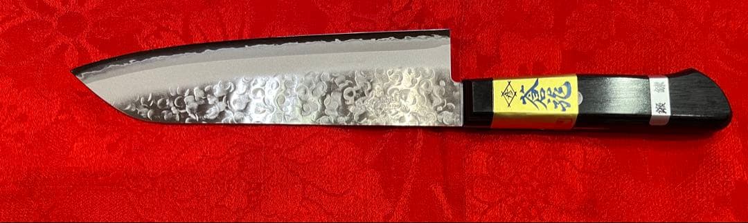 越前刃物　高村刃物製作所　蒼龍　クロマックス割込　三徳型 包丁 ペティー 高村 クロマックス 鎚目 150mm : 蒼龍刃物ストア - 通販