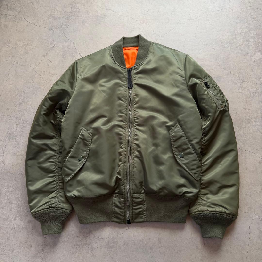 ALPHA INDUSTRIES MA-1 リバーシブル カーキ ALPHA INDUSTRIES MA-1 フライトジャケット カーキ リバーシブル
