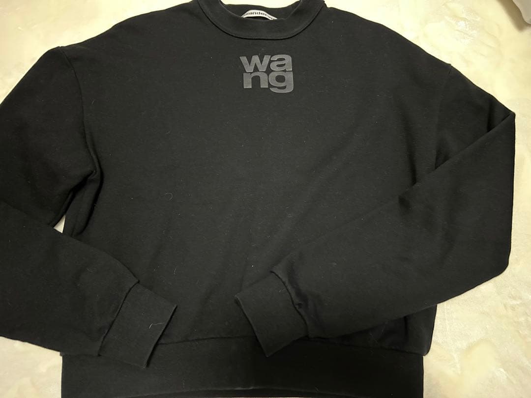 Alexander Wang 黒 スウェット ALEXANDER WANG(アレキサンダーワン) ロゴスウェット ブラック サイズ