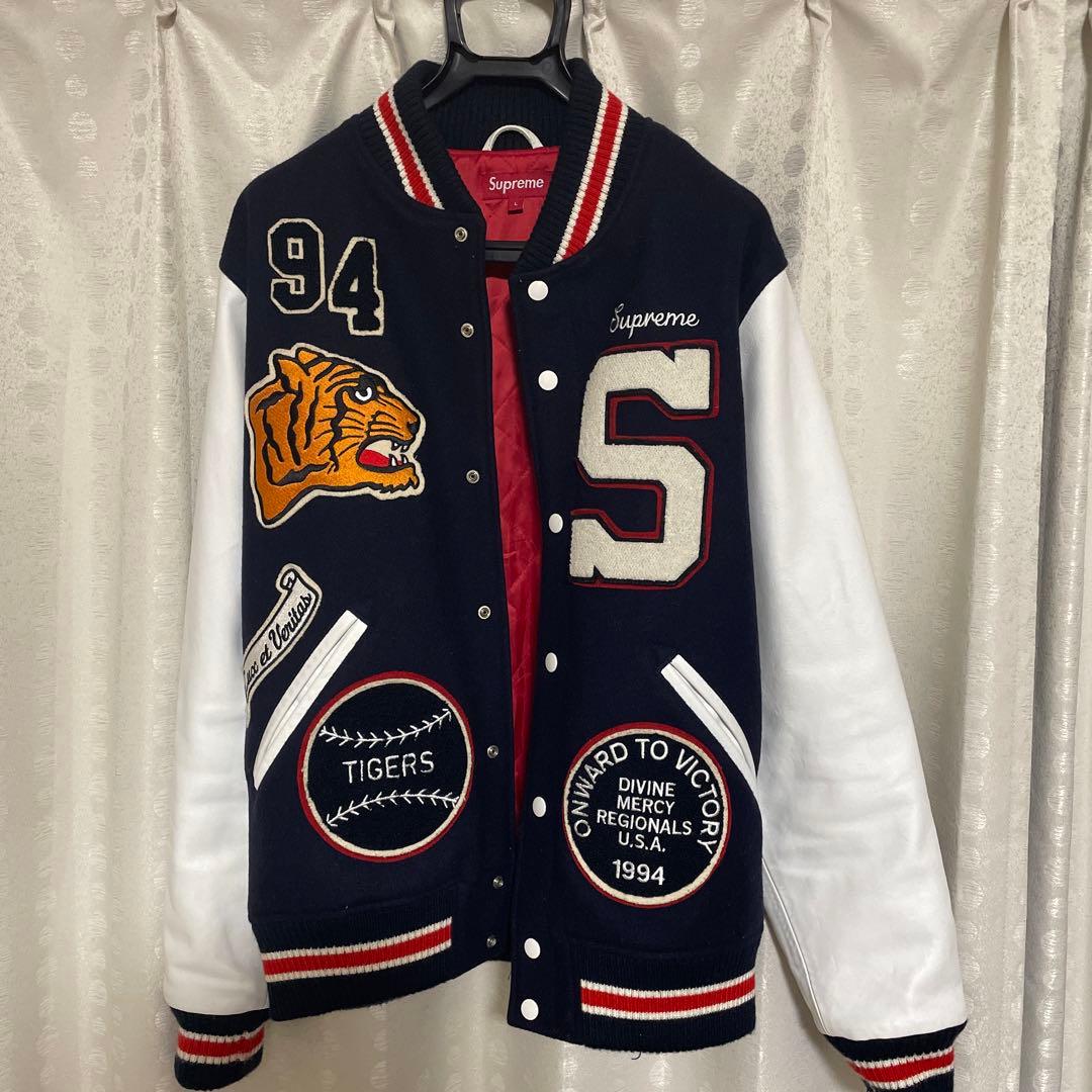希少品】Supreme Tiger Varsity Jacket スタジャン - メルカリ