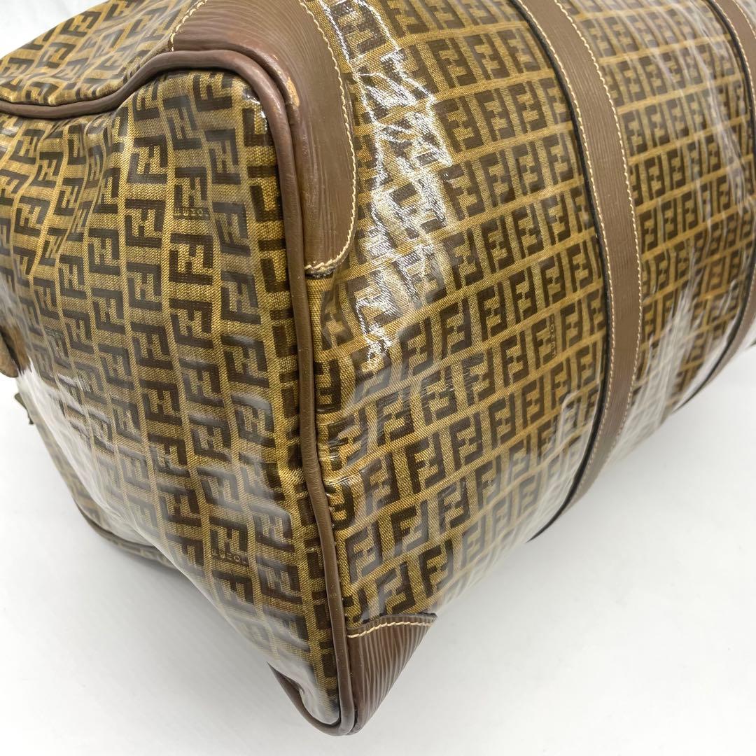美品✨フェンディ ボストンバッグ ズッカ柄 FFトラベル 大容量