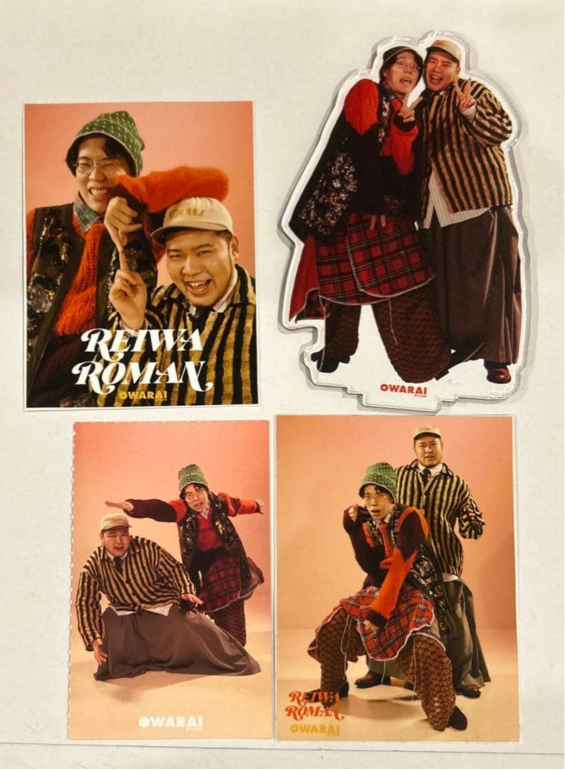 OWARAI NYLON アクスタ& ステッカーセット 令和ロマン - メルカリ