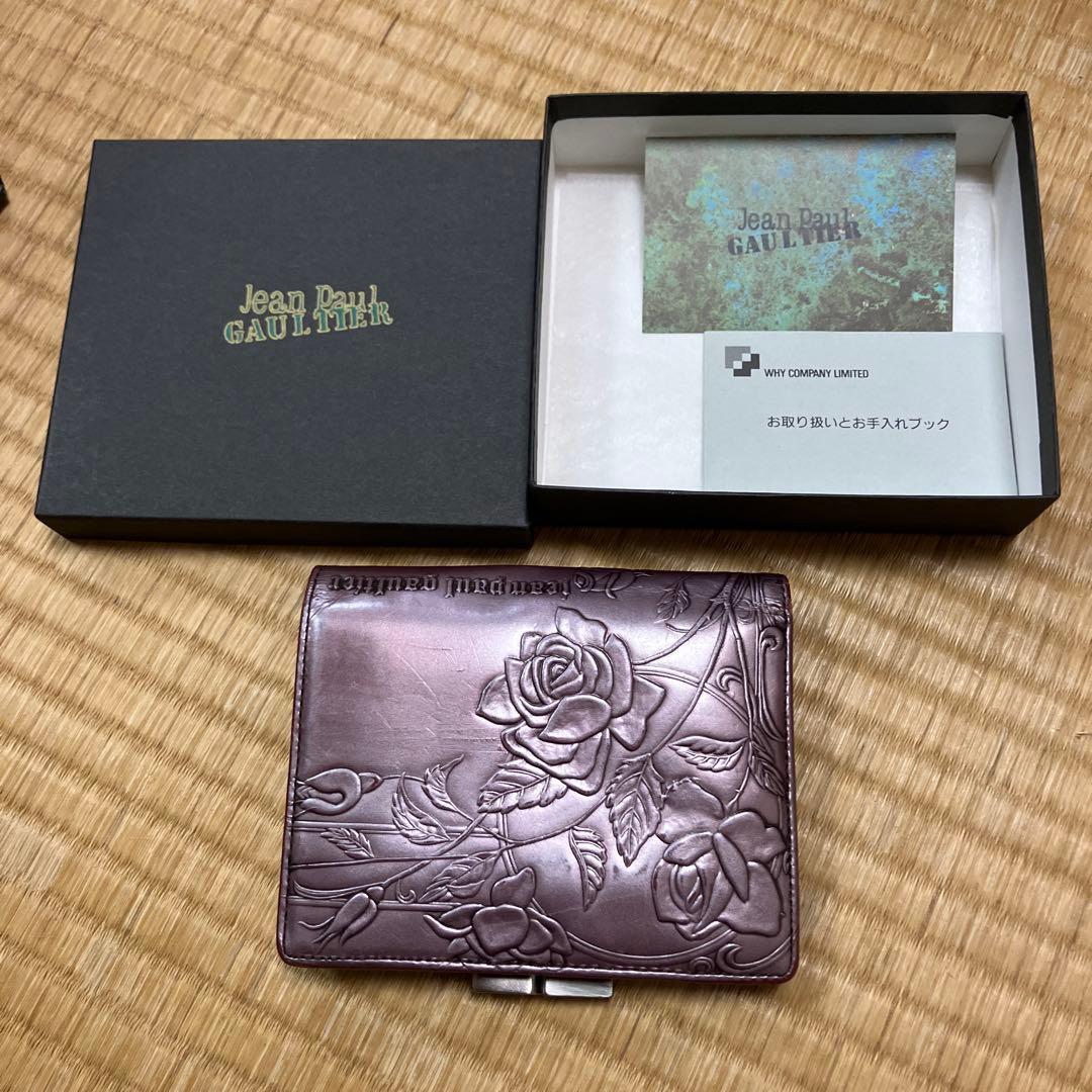 ジャンポールゴルチエ NEW ROSE ニューローズ 二つ折り財布 箱カード