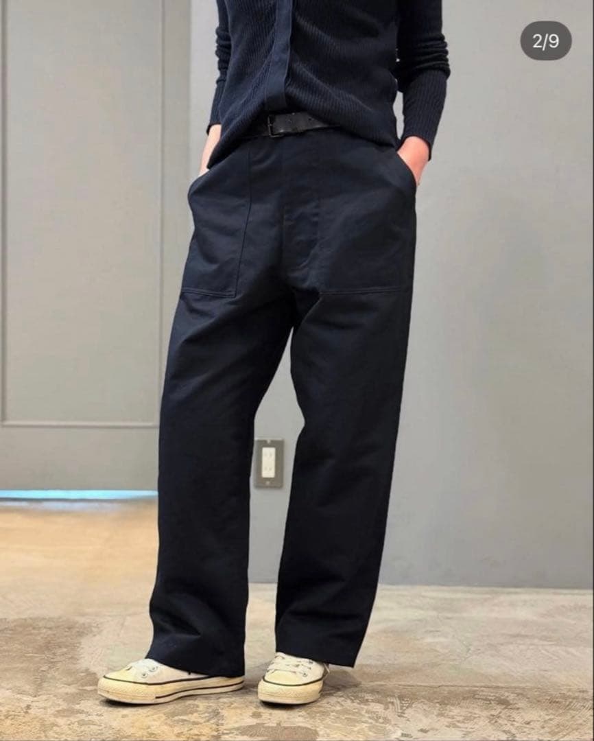 HTS ベイカーパンツ　ネイビー メンズライクな表情 HTSの 