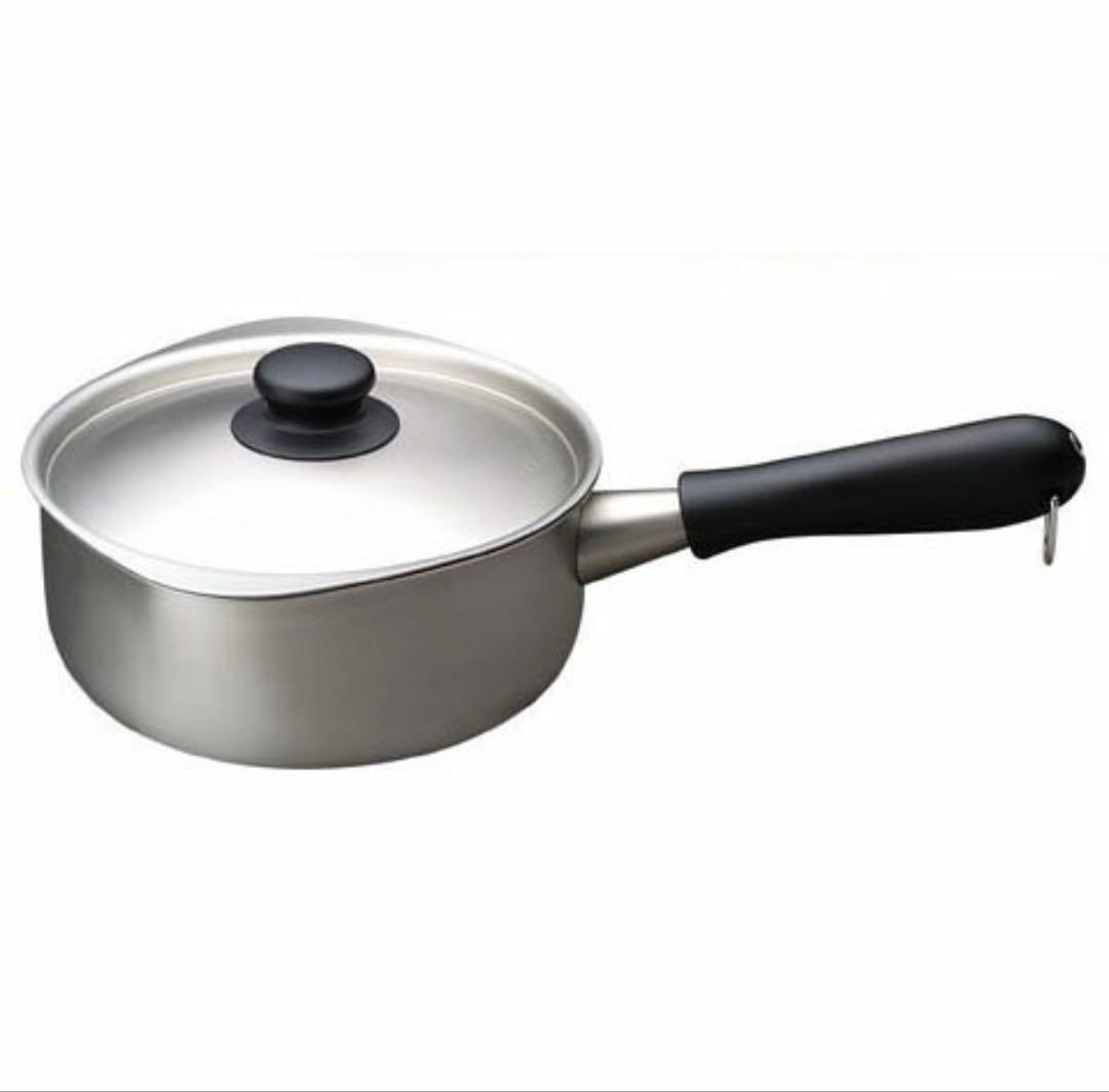 【新品.未使用】柳宗理 ステンレス アルミ3層 片手鍋18cm IH対応 柳宗理 ステンレスアルミ3層鋼 片手鍋 18cm つや消し IH対応 フタ付き