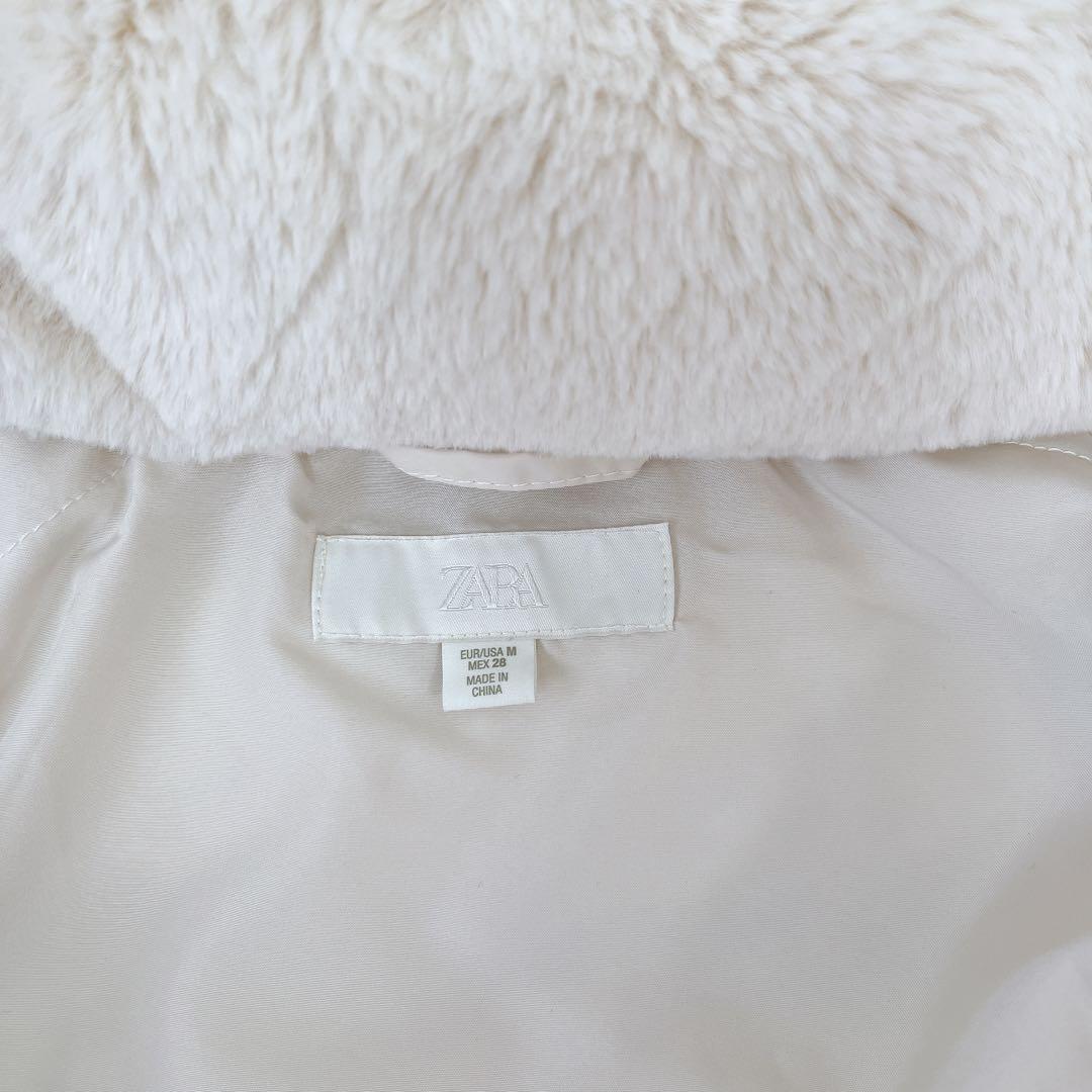 新品タグ付 今期 ZARA ベルト付き撥水加工ダウンコート - メルカリ