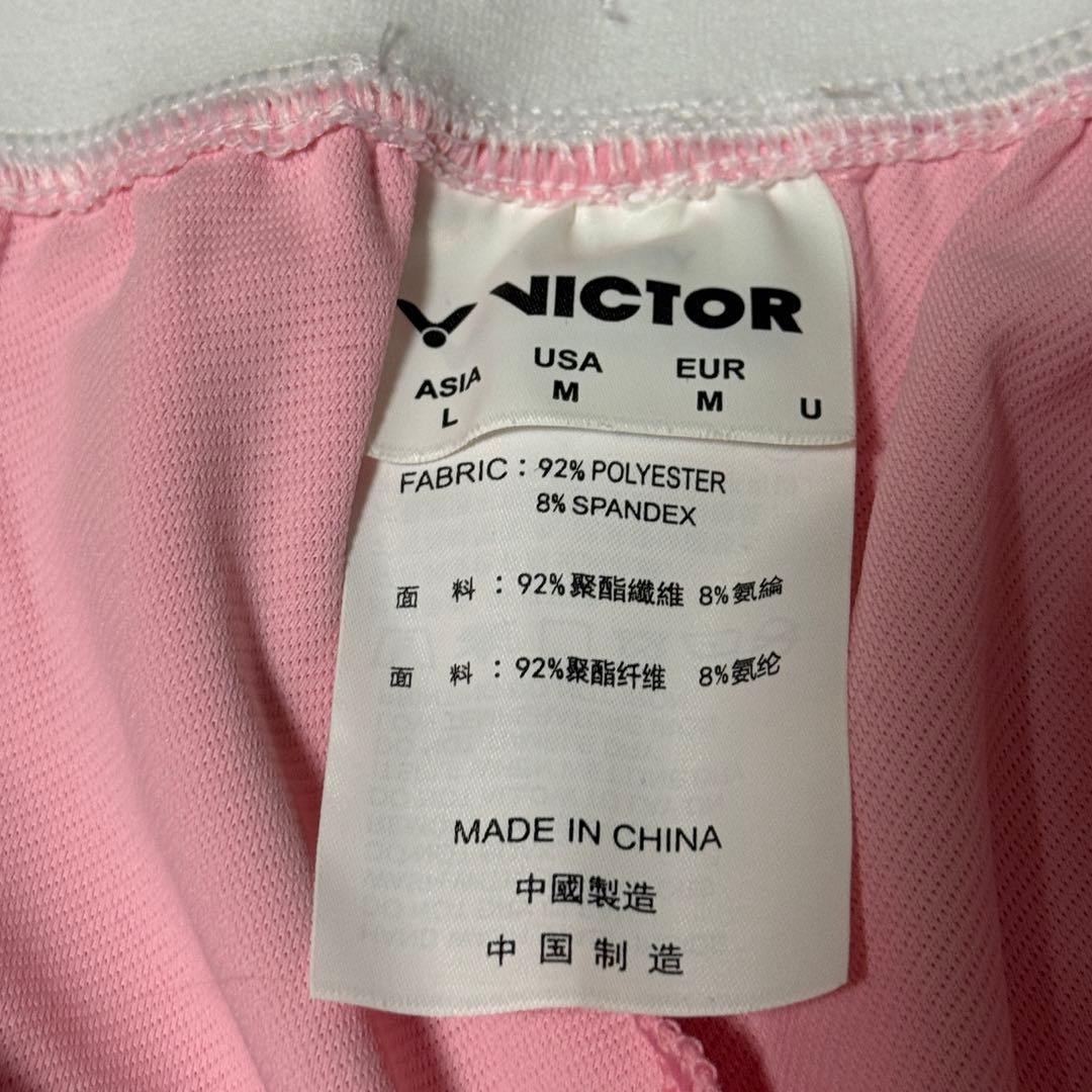 VICTOR バドミントンパンツ L ピンク アントンセンモデル - メルカリ