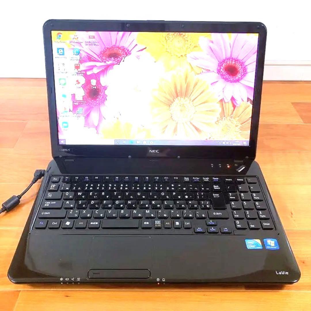 *18❤Core i5搭載✨大人ブラック♫オススメ‼︎ LaVieノートパソコン ノートパソコン LAVIE カームブラック PC-N1555GAB2 [15.6型