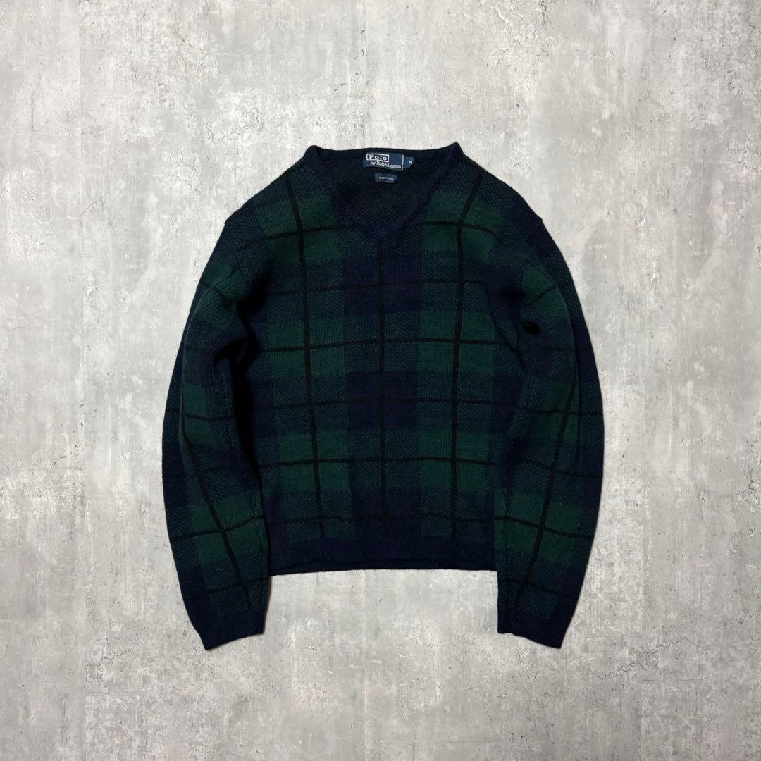 90s archive Ralph Lauren blackwatch knit - メルカリ