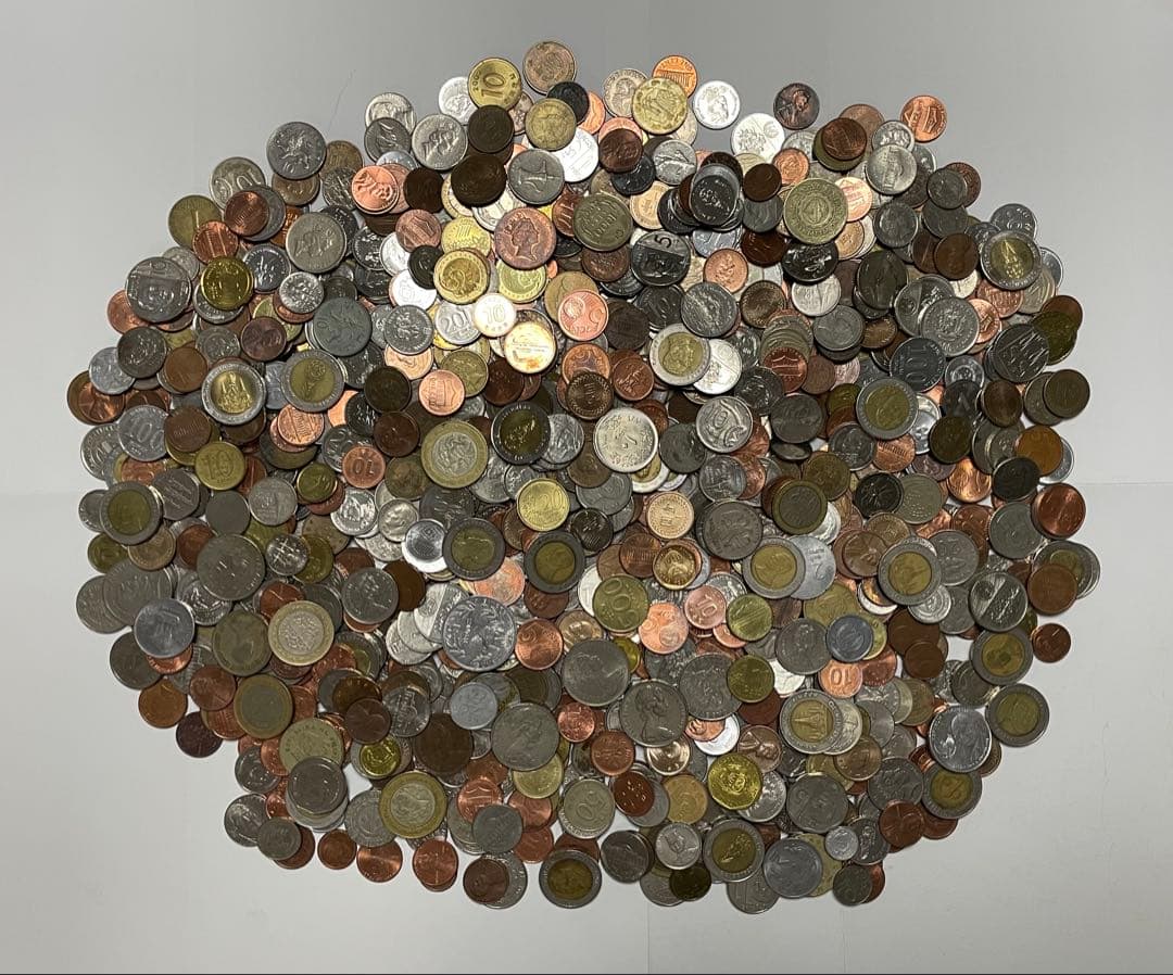 古銭　外国の硬貨　世界の　大量　4100g以上　詳細は分かりません スリランカ 外国 海外 古銭 硬貨 コイン アジア アンティーク 世界