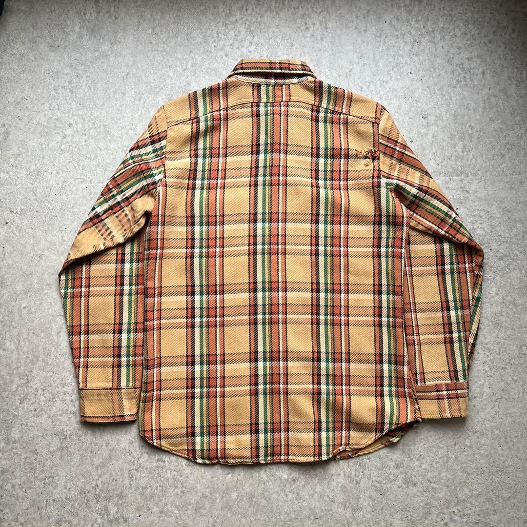 70s BIG YANK ビッグヤンク チェック ヘビーネルシャツ USA製 - メルカリ