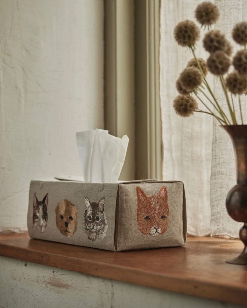 【新品】CORAL & TUSK　ティッシュカバー　Cats and Dogs Coral & Tusk x 猫村さん】ティッシュボックスカバー – ATELIER ONLINE