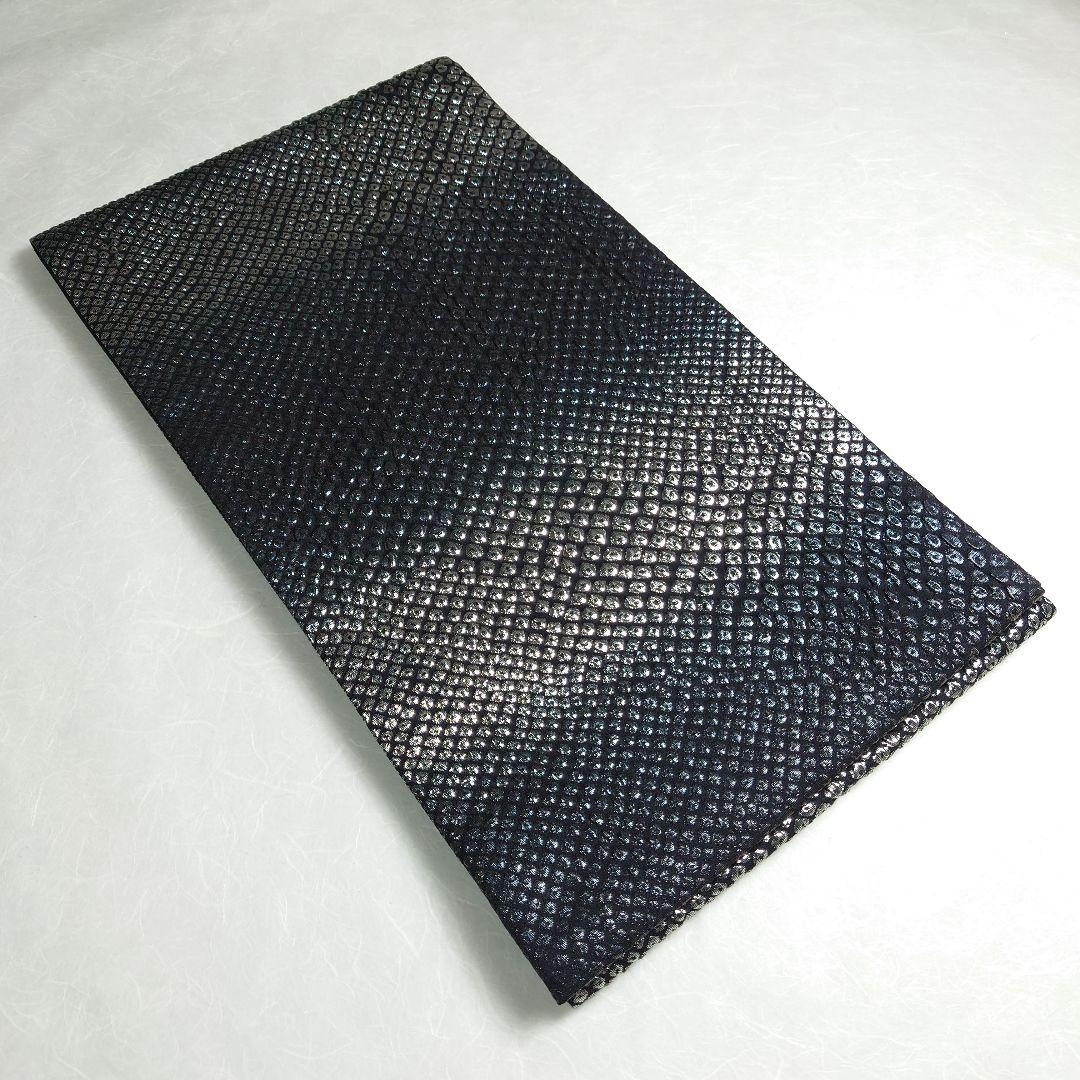 正絹 袋帯 六通柄 岡文織物謹製 鹿子柄 ギラギラ モード 洒落 逸品 未