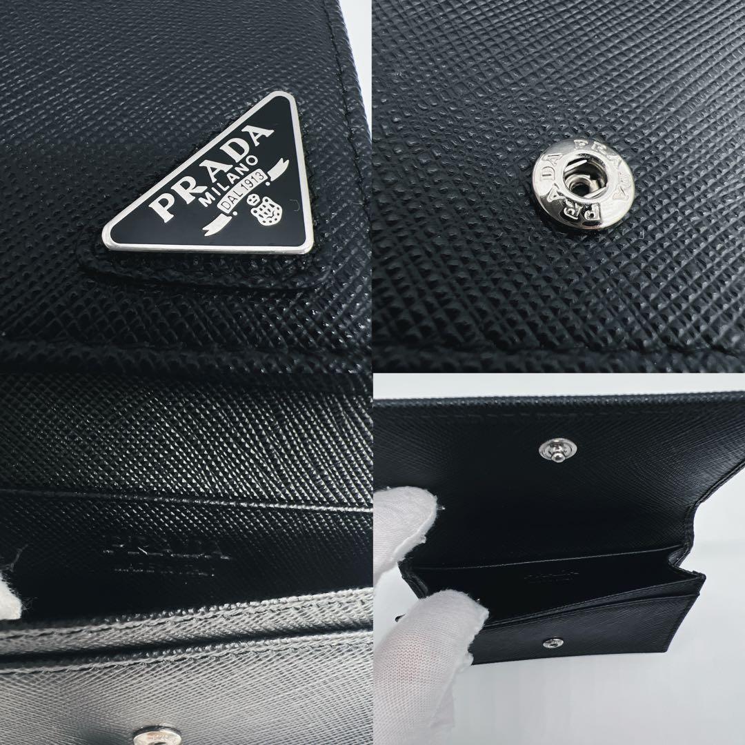 《専用！！》プラダ 名刺入れ カードケース 三角ロゴ 黒 サフィアーノレザー