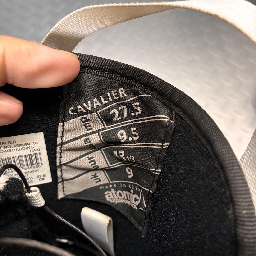 【美品】アトミック CAVALIER スノボブーツ 27.5cm クイックレース