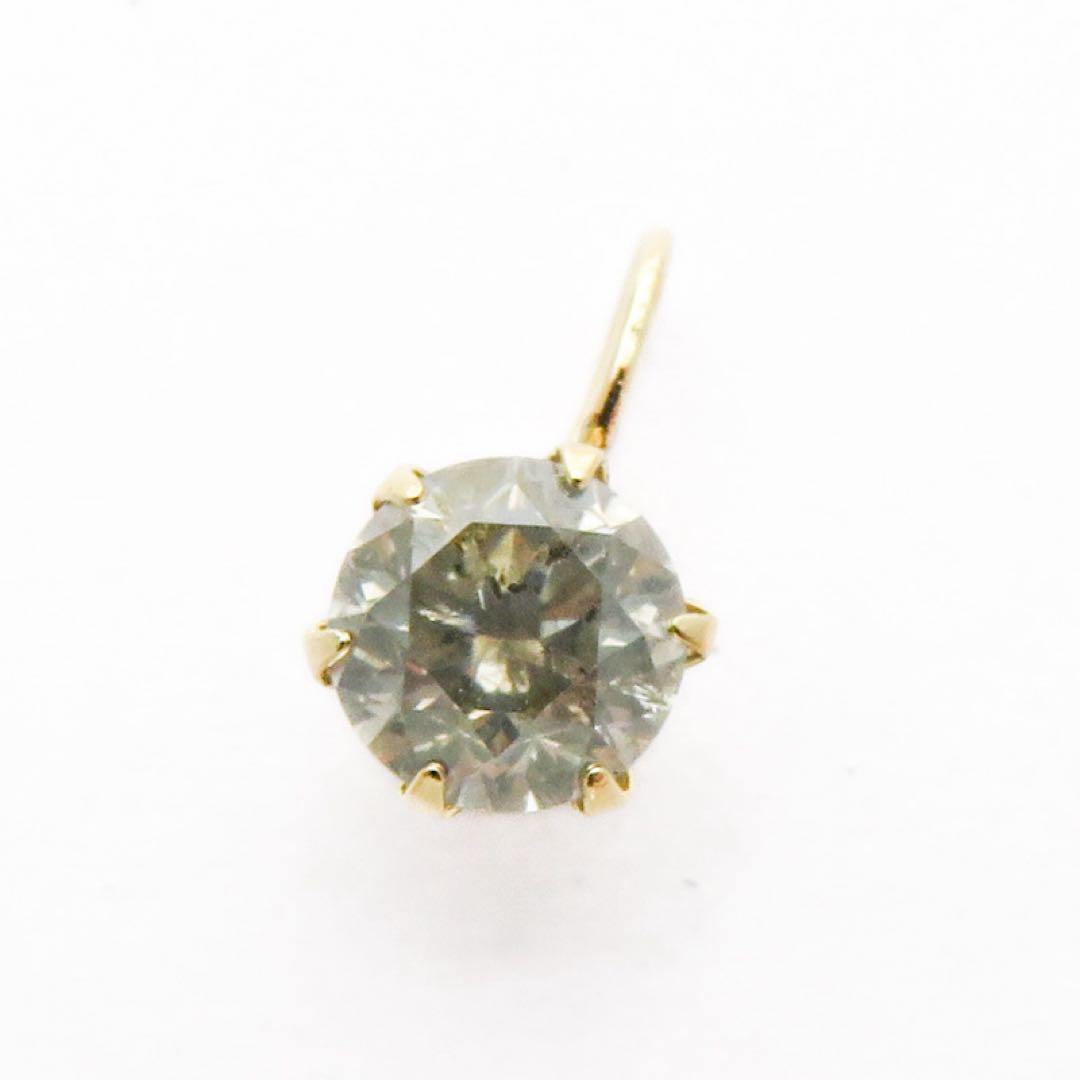 N*e様 【本物保証】K18YG 天然ダイヤモンド 0.4ct チャーム　新品