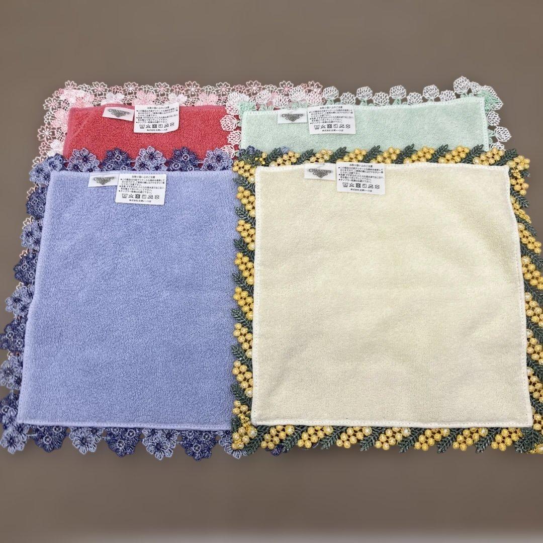 廃盤 近沢レース 桜 タオルハンカチ 春爛漫 さくら ハンカチ 近沢