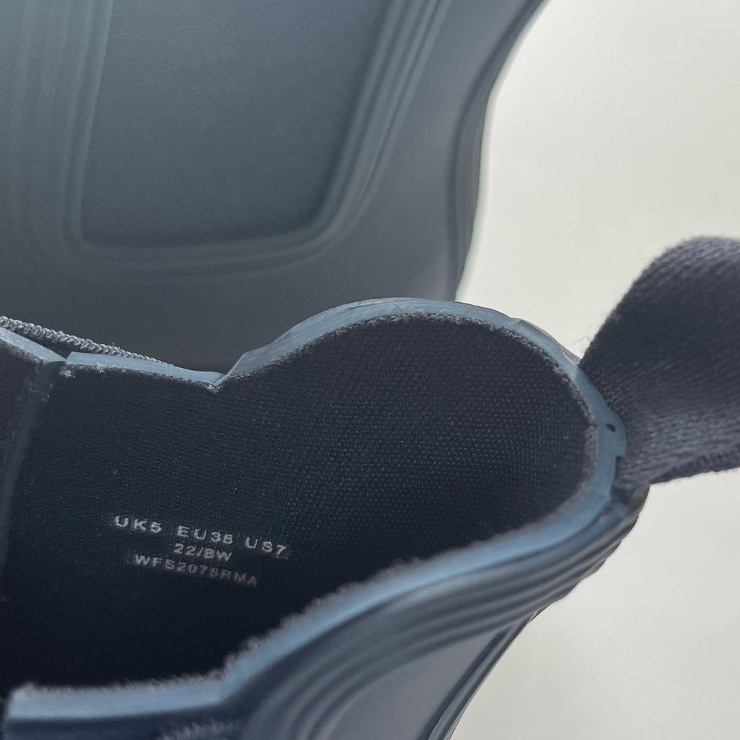 未使用級✨ハンター サイドゴア レインシューズ ネイビー UK5 24