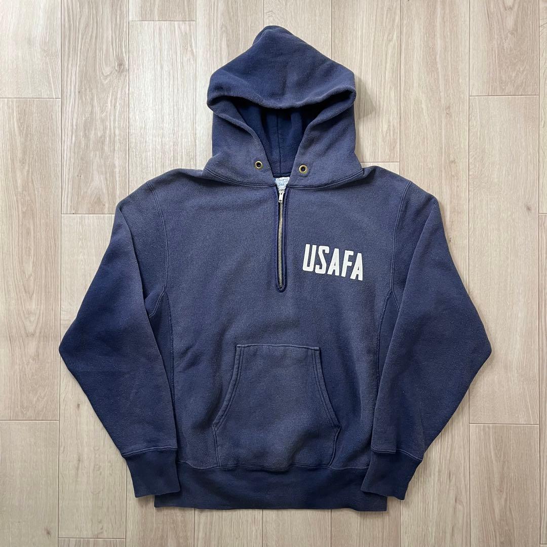 サンフェード！リバースウィーブ USAFA ハーフジップパーカー 復刻単色