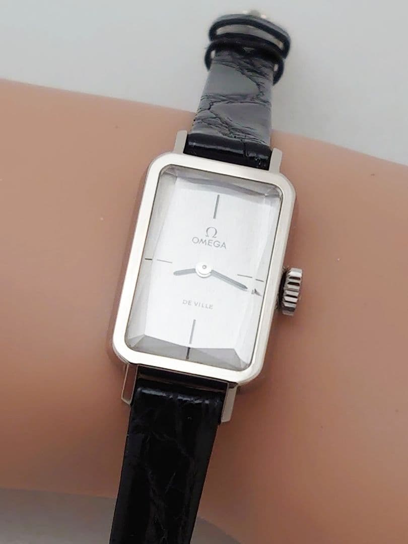 OH済 1972年製 オメガ デビル カットガラス レディース 手巻き 極上品