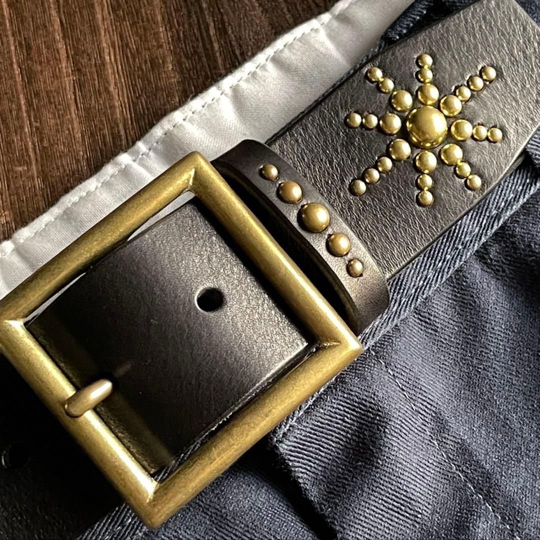 ディッキーズ874専用スタッズベルト 真鍮 ミッスーリ HTC CALEE - メルカリ