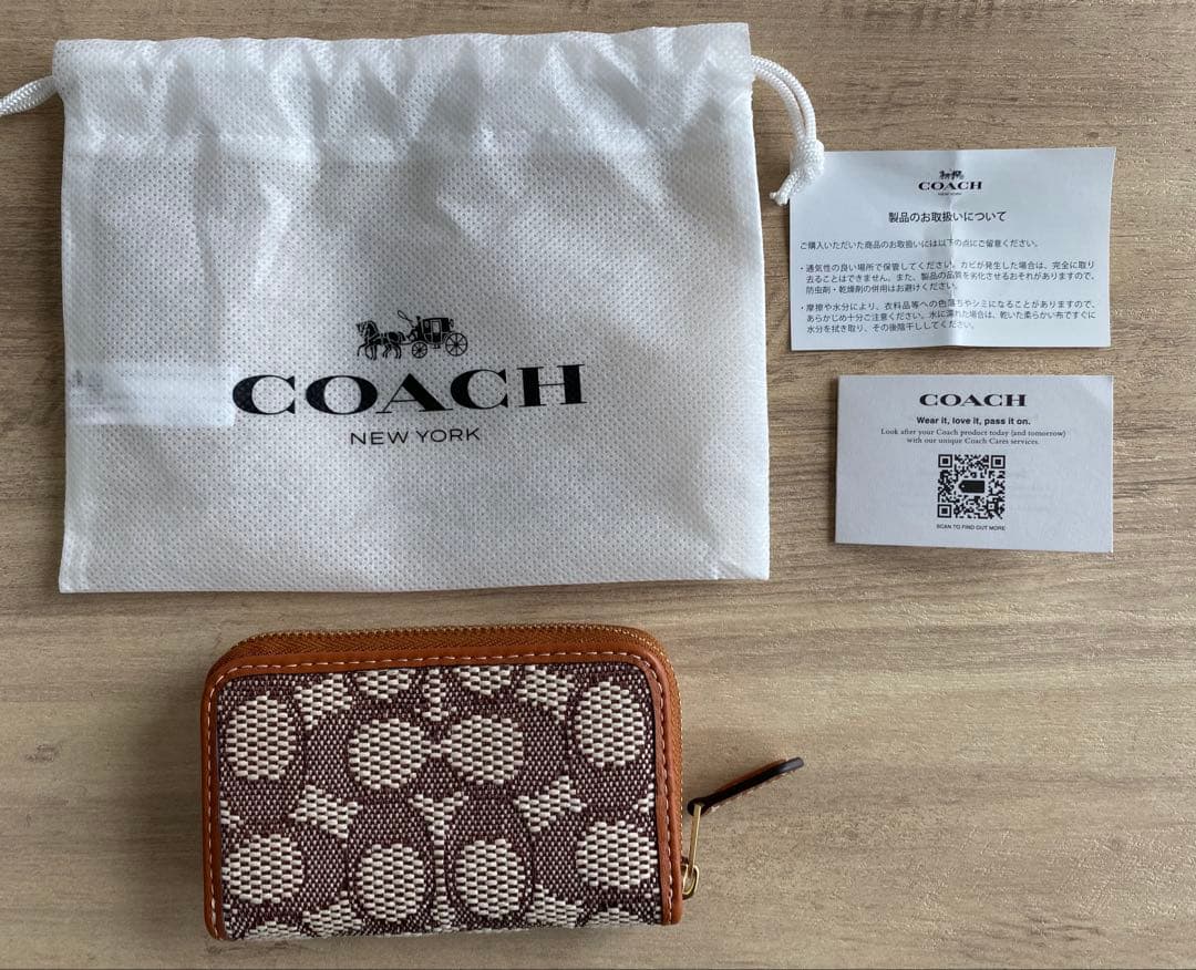 COACH コーチ ケース 小銭入れ ジャガード COACH（コーチ） カードケース ジャガード レザー シグネチャー
