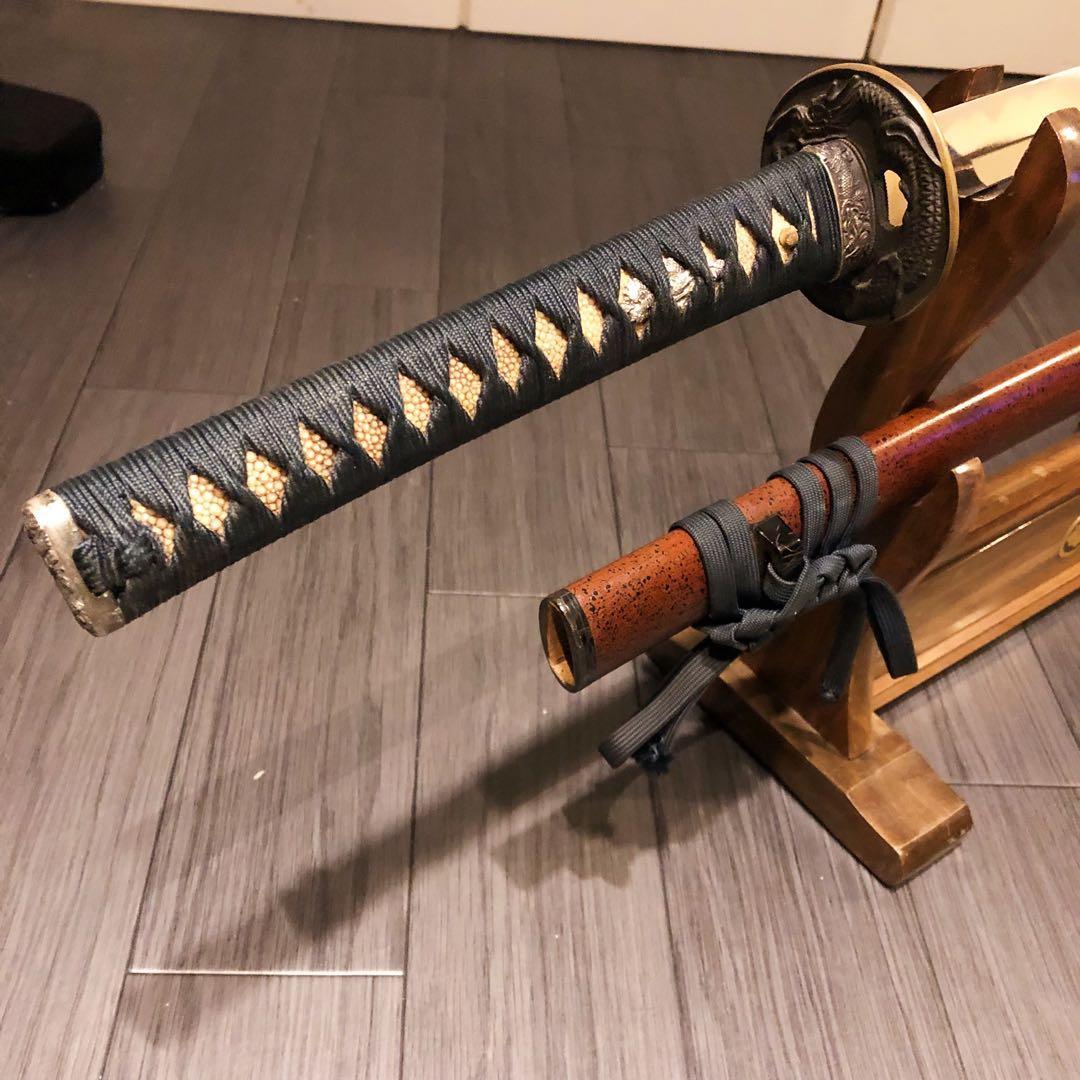 高級模造刀 深朱拵え 高級居合刀 研波刃 合金 - メルカリ