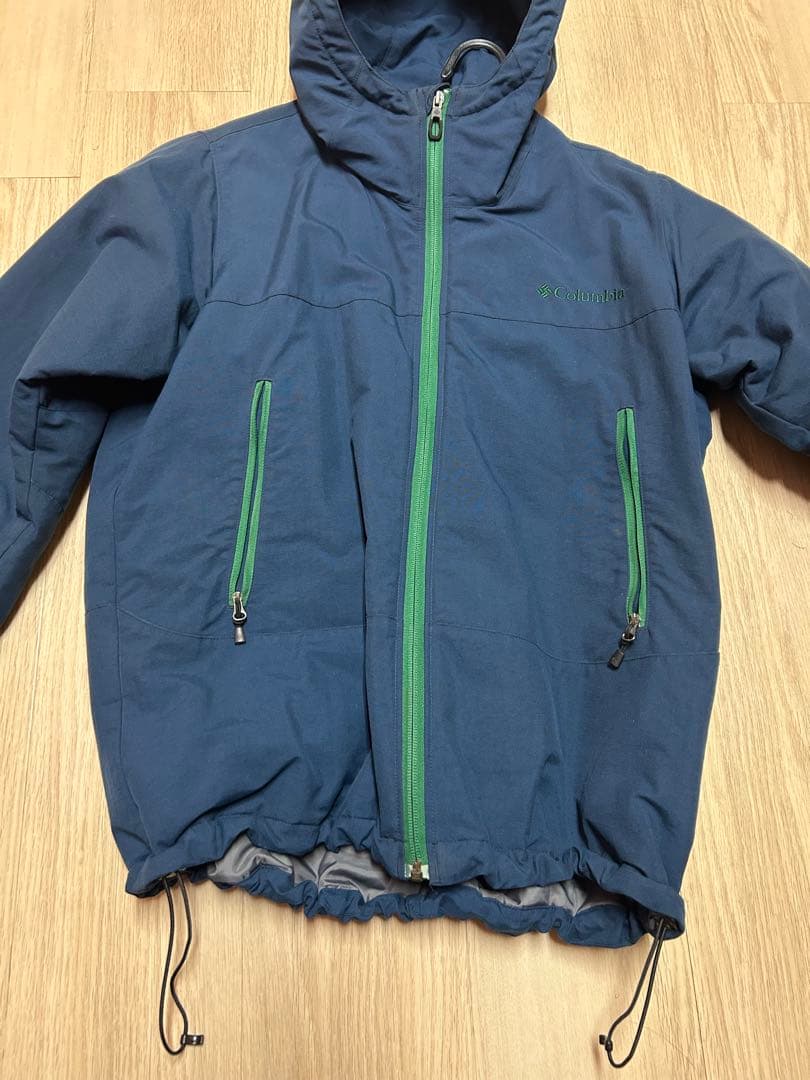 Columbia フード付きジャケット ネイビー - メルカリ