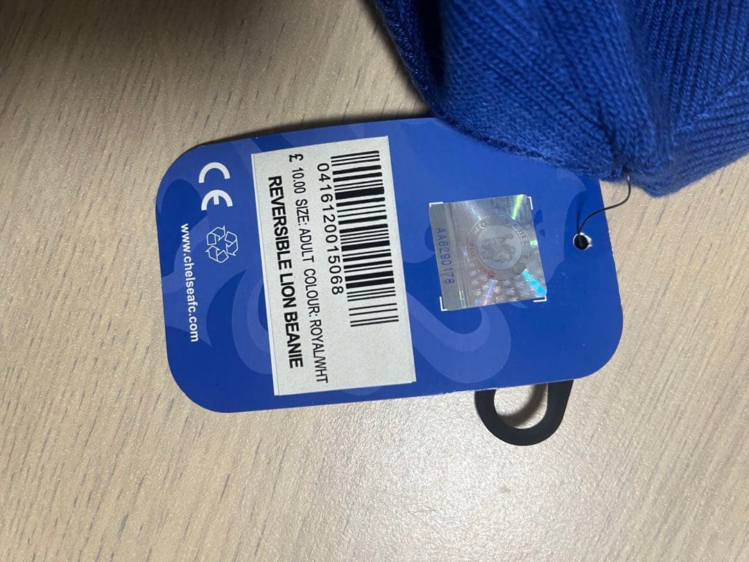 リバーシブルチェルシー（CHELSEA）ビーニー 青白 - メルカリ