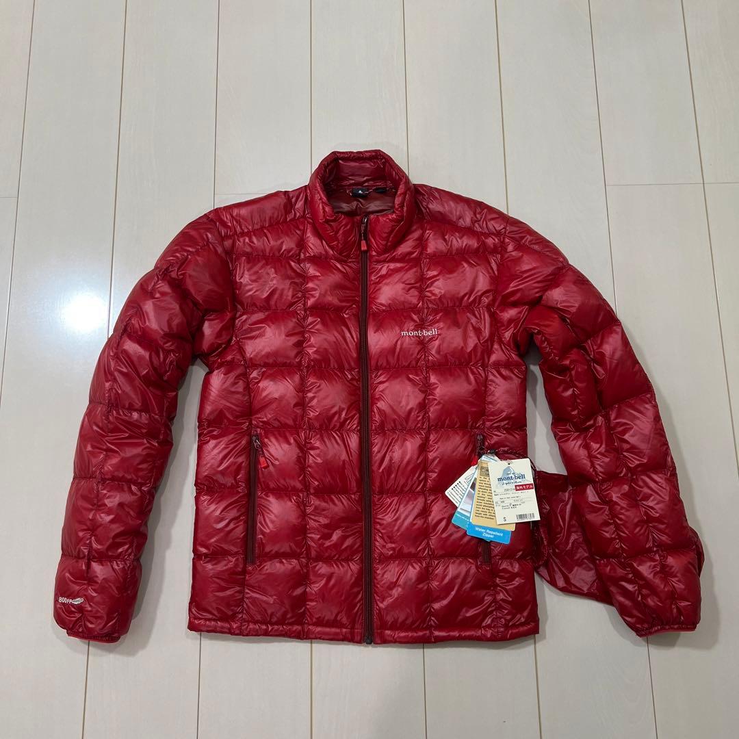 モンベル USスペリオダウンジャケット メンズS(USサイズ)レッド - メルカリ