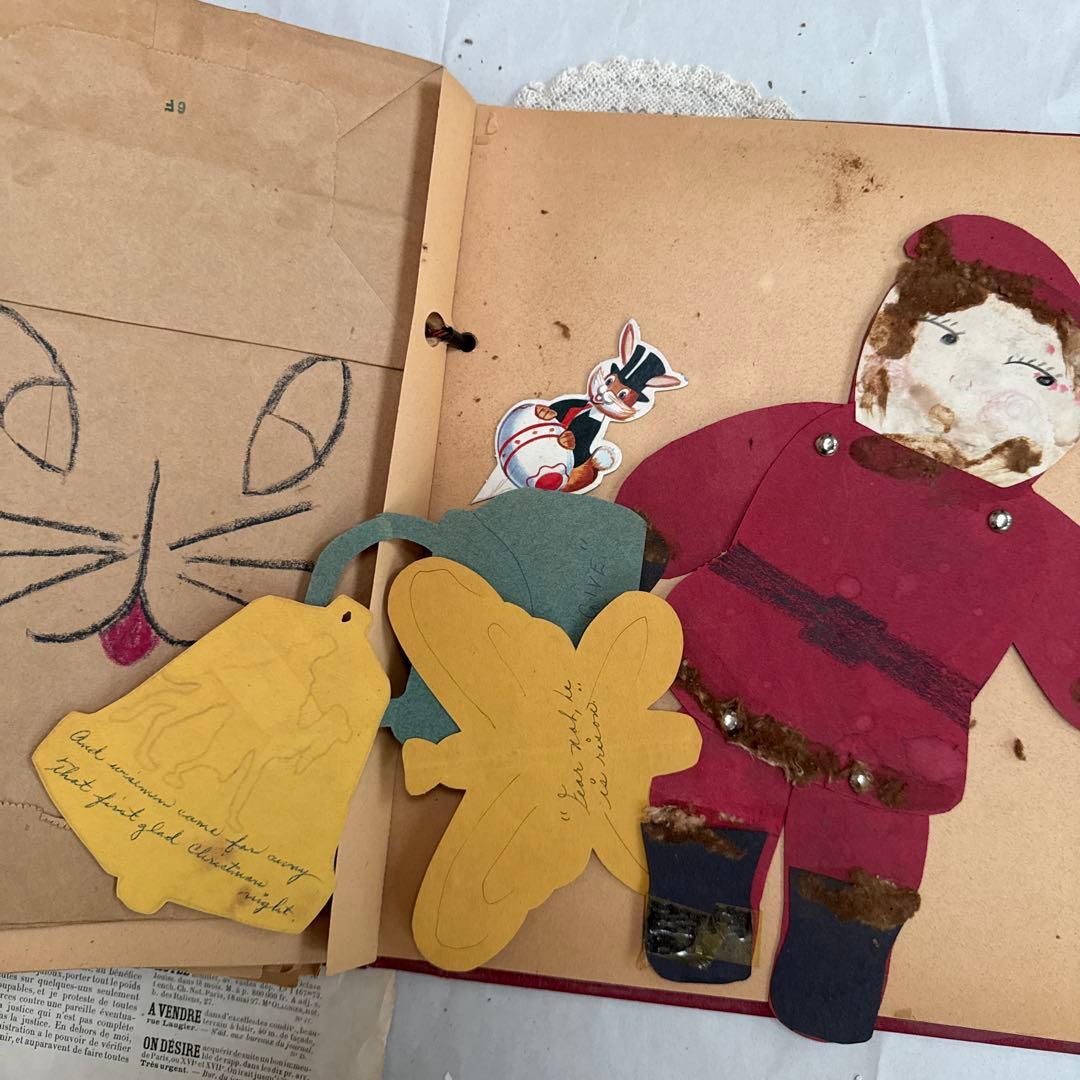 ジャンクジャーナル素材に♡大量ビンテージ可愛い紙モノ洋書スクラップ