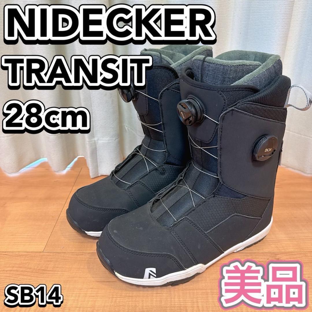 NIDECKER TRANSIT 28cm スノーボード ブーツ メンズ 美品 ナイデッカー（NIDECKER）（メンズ）スノーボードブーツ 25 CHARGER ALPHA