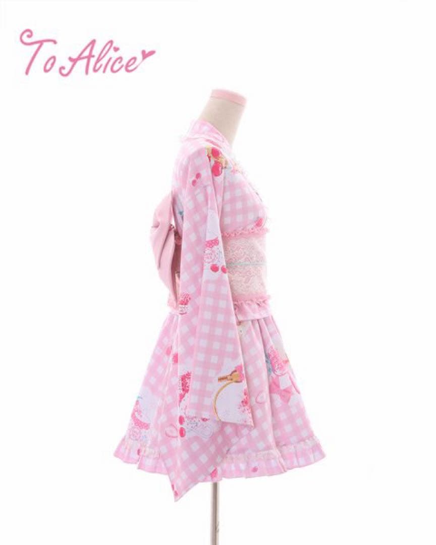 toalice 浴衣 浴衣ドレス 苺 量産型 地雷系 - メルカリ