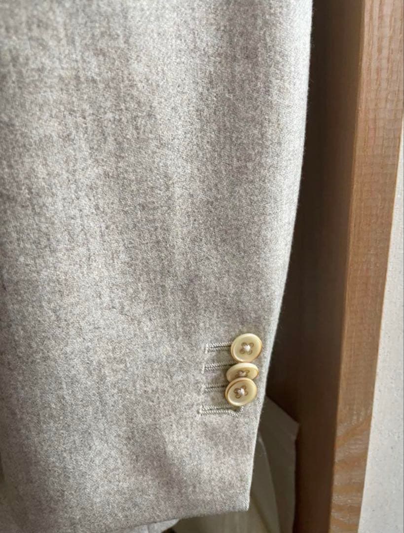 美品】ユニバーサルランゲージ カノニコ オフホワイト ダブルブレスト