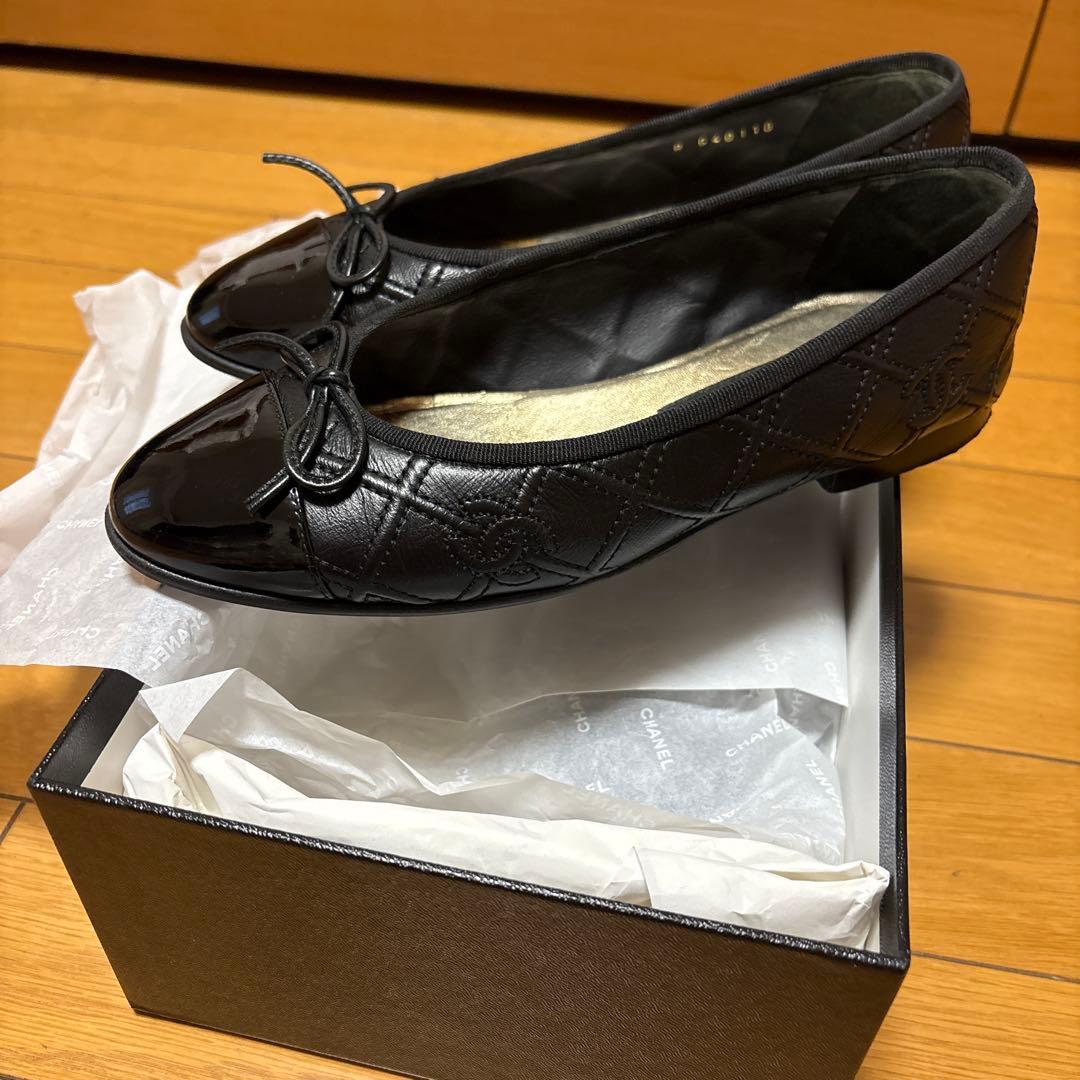 CHANEL シャネル バレエシューズ フラットシューズ 37サイズ - メルカリ