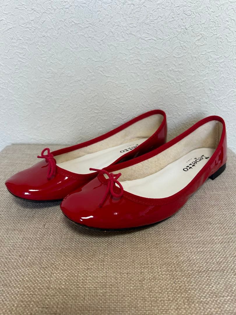Repetto 赤 バレエシューズ - メルカリ