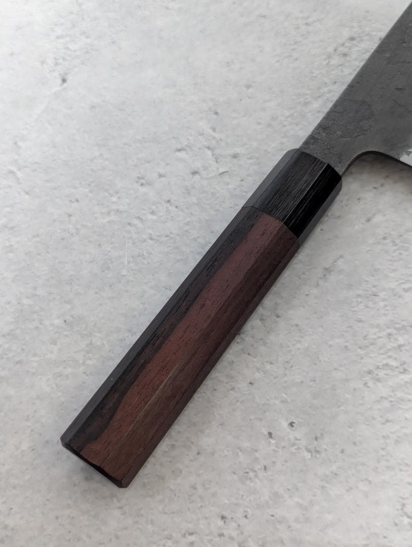 日野浦睦 Hinoura 黒打 梨地 青紙スーパー 菜切包丁 180mm - メルカリ