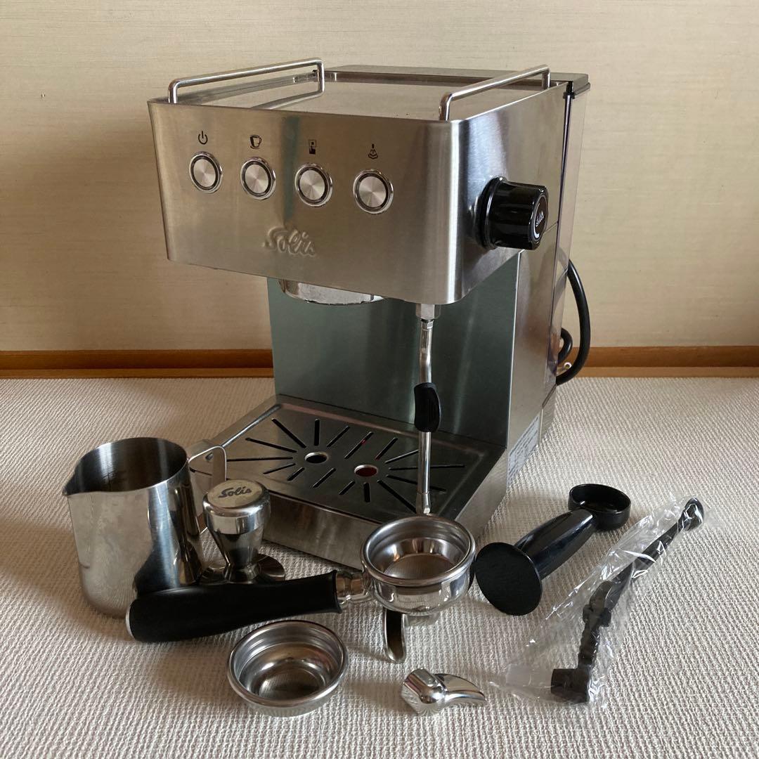 Solis SK1014 エスプレッソマシン 本体と付属品 ※ジャンク※故障※ Solis（ソリス） 【クーポンで最安41,760円】送料無料 業務用 Solis