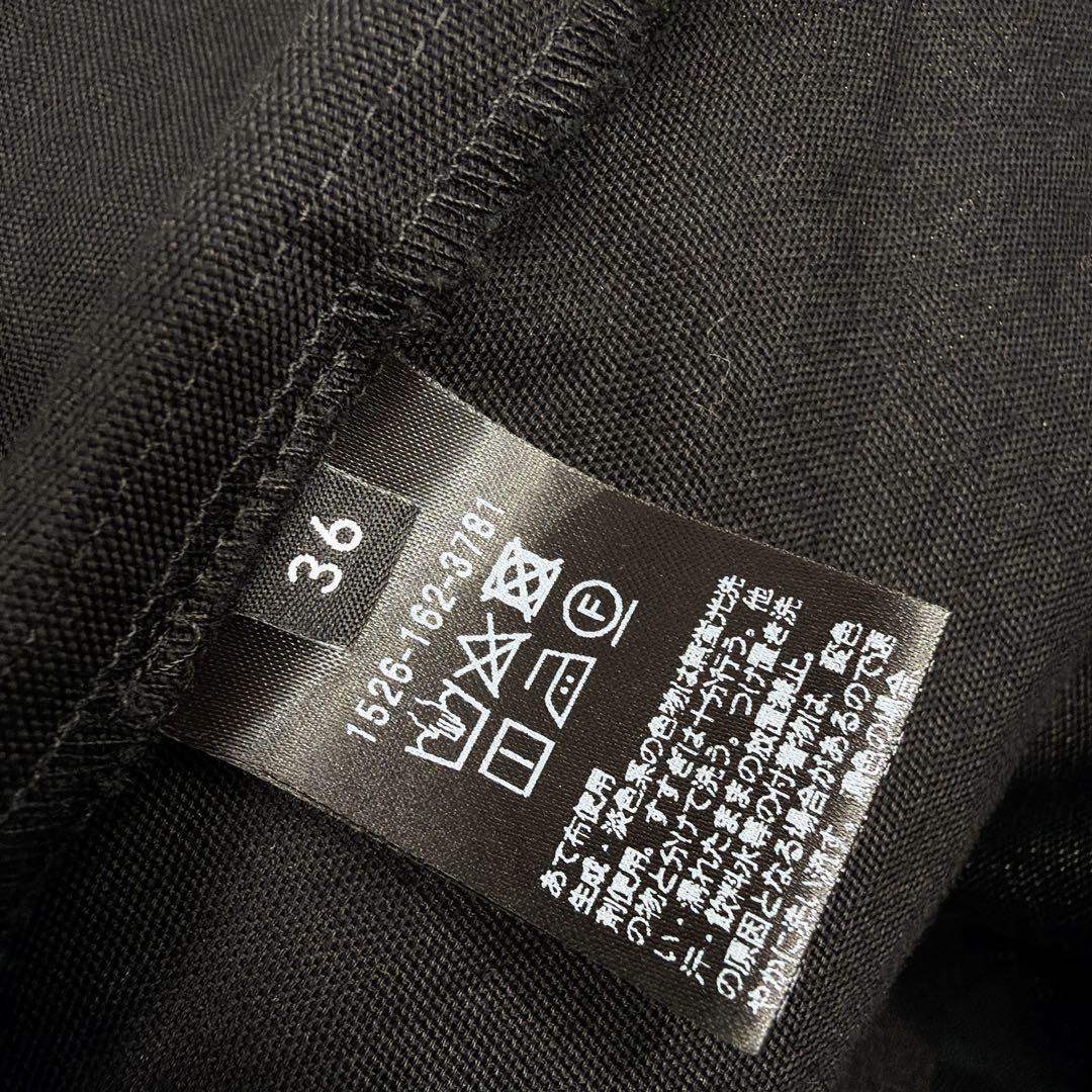 ユナイテッドアローズ コットン ティアード ミニ ワンピース チュニック 黒